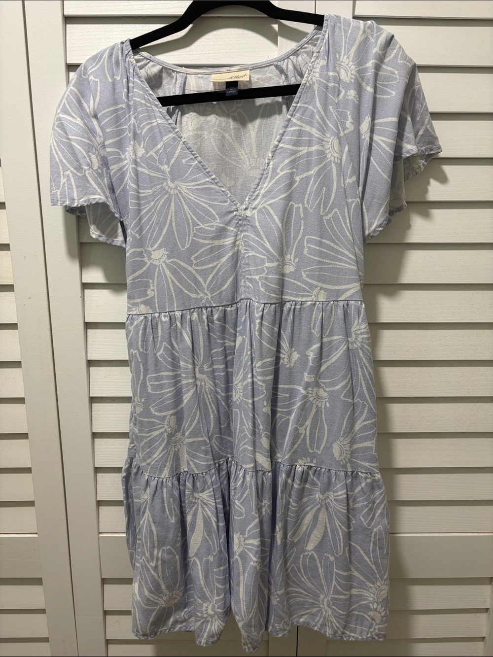 Floral linen dress